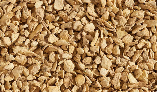 Organic Ginger Root ( Ginger Kibbled )